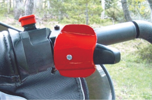 SNOBUNJE Throttle Flare (Red) Part #1058R – Enhance Comfort for Mountain and Trail Riders