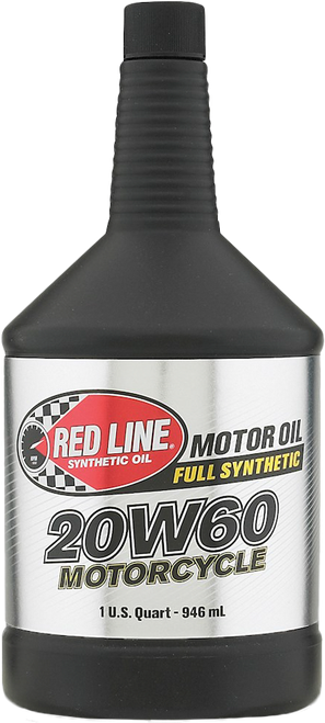 Red Line 12604 20W-60 Motor Oil for Four-Stroke Motocross Bikes, ATVs, and Sportbikes - 1 Quart