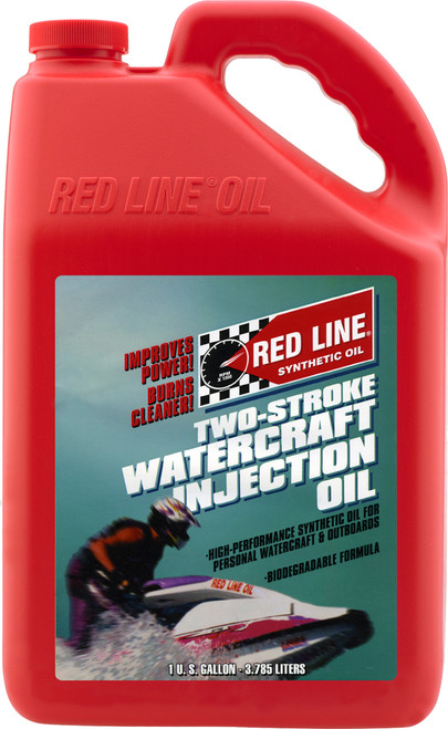 Red Line Watercraft Injection Oil 2T, 1 Gallon - Biodegradable Outboard and PWC Lubricant (Part #40705)