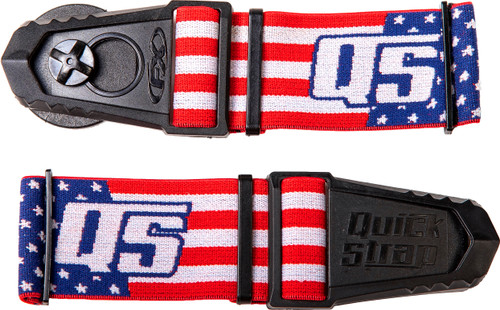 QUICK STRAP USA Flag Quick Straps QS-55 for Goggles - Easy One-Hand Removal and Installation