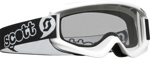 SCOTT Youth Agent Goggle White with NoFog™ Anti-Fog Lens and Silicone Lined Strap