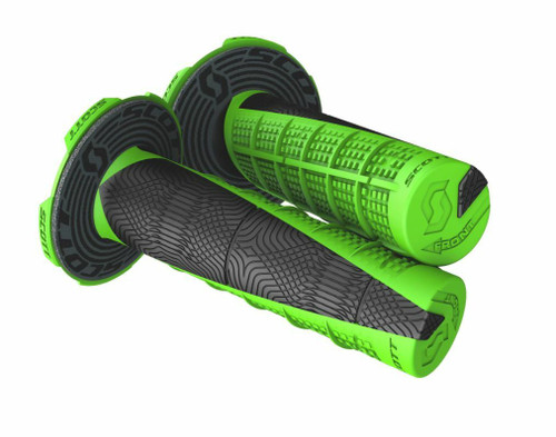 SCOTT Deuce 2 Neon Green/Black Handlebar Grip - Part #219627-4376