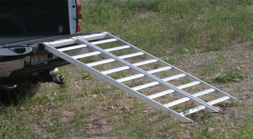 OPEN TRAIL AR15-7 Aluminum Folding Ramp 1500 lbs, 84" x 48" for ATV and UTV Loading
