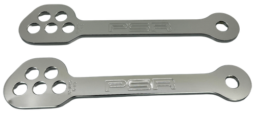 PSR Lowering Link Stock to 1.5 inch / 3.5 inch Drop for Kawasaki - Silver (Part #04-00755-21)