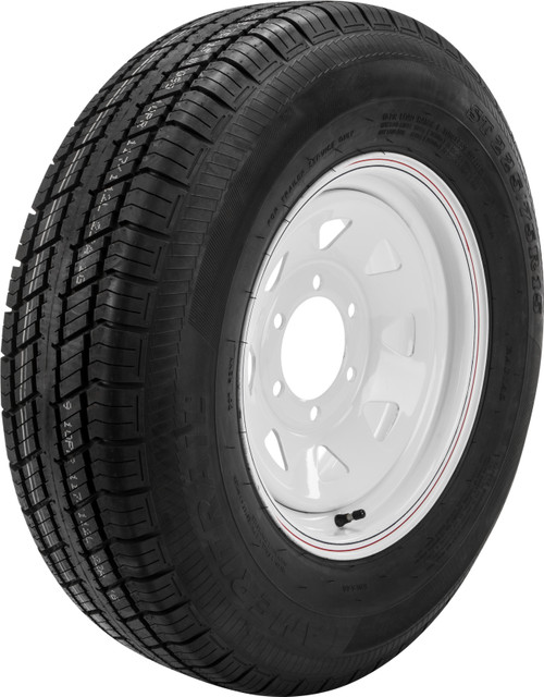 AWC Trailer Tire and Wheel Assembly White - Part Number TA2056060-71R225E-A