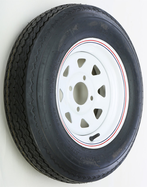 AWC Trailer Tire and Wheel Assembly - White Steel, Part TA2024040-71B530C