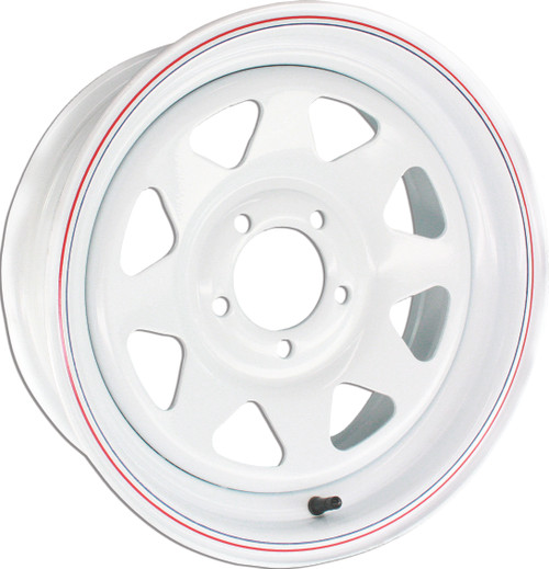 AWC 8-Spoke Steel Trailer Wheel 12x4 Inches - Durable and Reliable