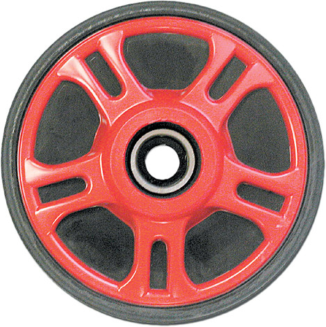 PPD R6380T-2-113A Idler Wheel, 6.38 Inch Diameter, 0.625 Inch Width, Red S/M