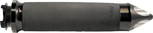 AVON Custom Contour Grips Spike Black for 1-Inch Handlebars - Comfortable and Durable Motorcycle Hand Grips