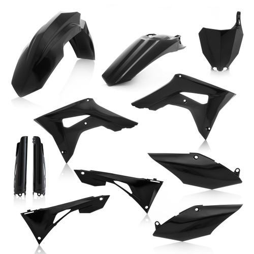 ACERBIS Full Plastic Kit for Motorcycle – Model 2736250001, Black