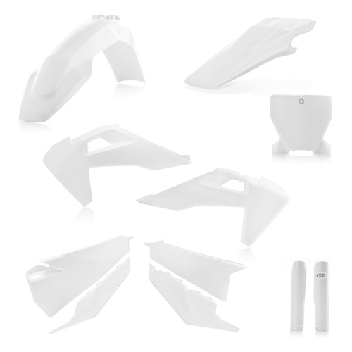 ACERBIS Full Plastic Kit for Motorcycles - White (Part #2726550002)