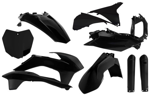 ACERBIS 2403090001 Full Plastic Kit for Dirt Bikes, Black