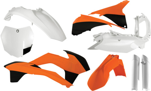 ACERBIS Full Plastic Kit Orange - Part 2314333914 for Motorcycle Restoration