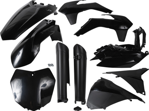 ACERBIS Part Number 2314330001 Full Plastic Kit for Motorcycle - Black