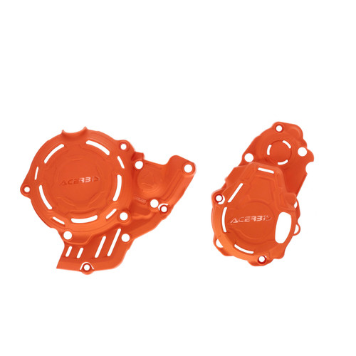 ACERBIS X Power Kit for KTM Orange - Full Coverage Impact and Heat Resistant Clutch and Ignition Cover Protection