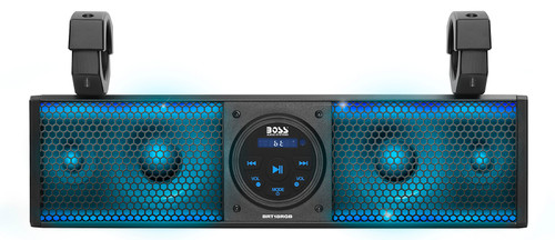 BOSS AUDIO 18" Riot Sound Bar with RGB Lighting and Four Speakers for 1.5 to 2-Inch Bars - Part Number BRT18RGB