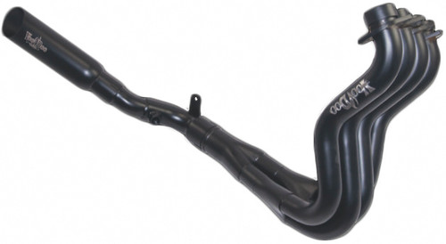 VooDoo Industries Shorty Exhaust Full System 4 Into 1 Black for Motorcycles