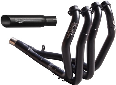 VOODOO VEFSBUSAJ9B Full System Exhaust for Suzuki Hayabusa - Black 4-Into-1 Design