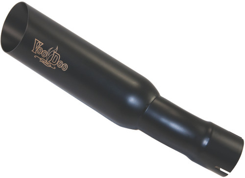 VooDoo VEZX10L6B Shorty Exhaust Single Black for Motorcycle Enthusiasts