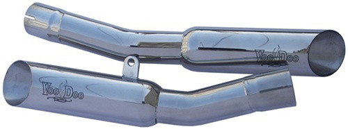 VOODOO VEZX14L2P Slip-On Dual Exhaust for Kawasaki ZX-14 — Polished Stainless Steel