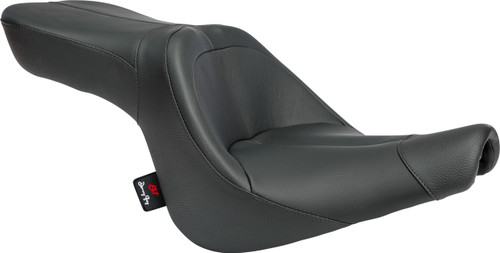 Danny Gray TourIST 2-Up Leather Seat for Harley FXST '06-'10 & FLSTF/B '07 - Comfortable Long-Distance Riding