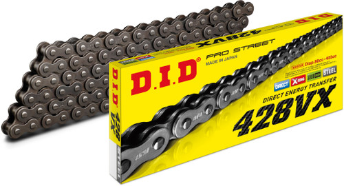 D.I.D Pro Street Vx Ring Chain 428VXX132FB for Enhanced Motorcycle Performance