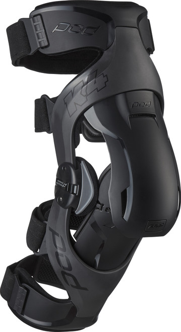 POD K4 V2.0 Knee Brace (Pr) Graphite/Black 3x+ – Impact-Modified Frame for Multi-Sport Protection