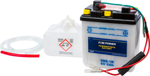 Fire Power 6N6-1B 6V Battery with Acid - Heavy-Duty Power Solution