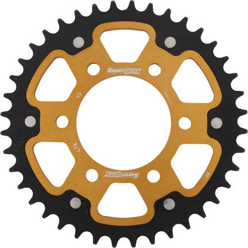 SuperProx RST-478-40-GLD Rear Stealth Sprocket 40 Teeth Aluminum Steel for Kawasaki and Polaris