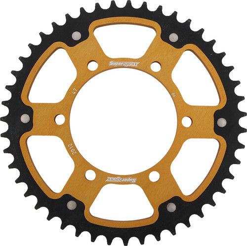 SuperProx RST-2012-47-GLD Rear Stealth Sprocket 47 Tooth Aluminum/Steel for Street and Off-Road