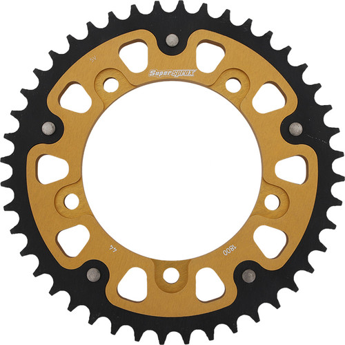 SuperProx RST-1800-44-GLD Rear Stealth Sprocket 44 Teeth Aluminum Steel for Street and Off-Road