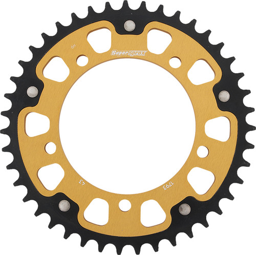 SuperSproX Rear Stealth Sprocket Aluminum/Steel 43 Tooth for Hayabusa, Suzuki, and Triathlon Bikes