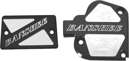 MODQUAD Throttle & Brake Cover Set Black Logo for Banshee - Part TSET1-BBLK