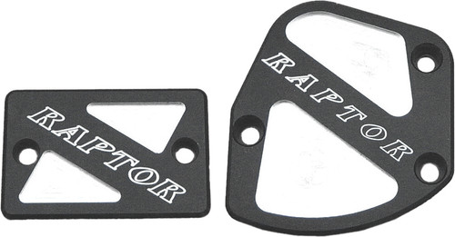 MODQUAD Throttle & Brake Cover Set with Black Logo for Raptor
