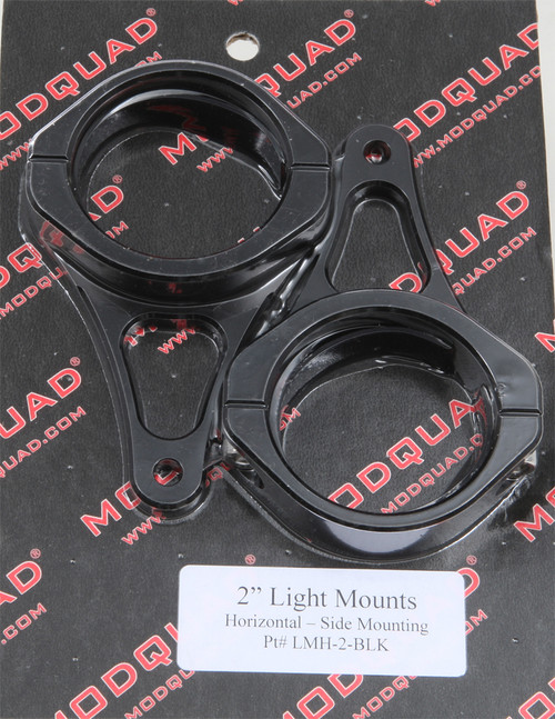 MODQUAD LMH-2-BLK 2-Inch Horizontal Light Mount in Black