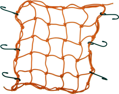 FIRE POWER Cargo Net Standard Orange 15x15" - Secure Light Loads on Trailers and Vehicles