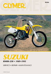 Clymer Repair Manual for Suzuki RM80 250 - Part Number CM386