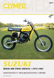 CLYMER Repair Manual for Suzuki RM50 1970s - Part Number CM371