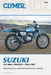 CLYMER Repair Manual for Suzuki 125 & 400cc Engines (Part CM369)