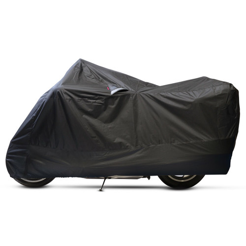 DOWCO Cover Weatherall Plus EZ Zip XL Motorcycle Cover with Rear Zipper and UV Protection