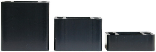 SP1 SM-08066 Riser Block Kit, 1-Inch Polished Aluminum