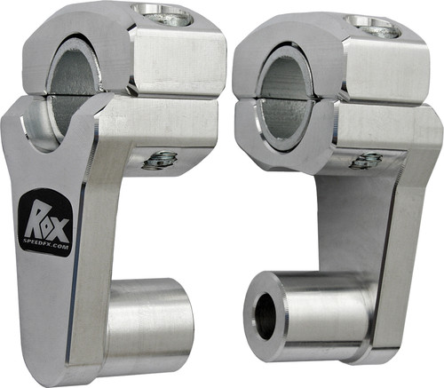 ROX Elite Series Pivot Handlebar Riser 5 Inches for Dual Clamp Bikes - Natural Finish