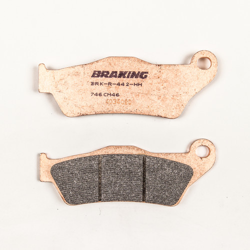 BRAKING 746CM46 Sintered High Performance Brake Pad Set for Motocross and ATV Racing