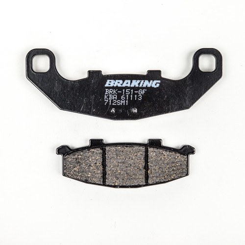 BRAKING 712SM1 Semi Metallic Brake Pad Set for Enhanced Control and Compatibility