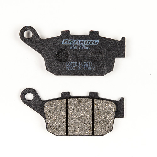 BRAKING Part Number 711SM1 Semi Metallic Brake Pad Set for Enhanced Vehicle Control