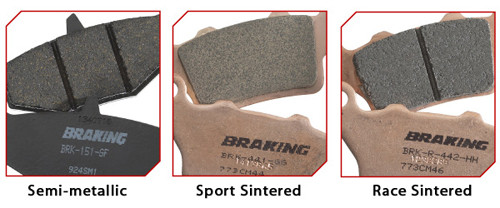 BRAKING Sintered Sport Brake Pad Set (Part #950CM55) for Street and Off-Road Vehicles
