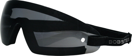 Bobster BW201 Wrap Around Sunglasses with Smoke Lens - Black