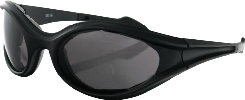 BOBSTER ES114 Foamerz Sunglasses with Smoke Lenses – Lightweight Polycarbonate Frame with Anti-Fog and UV Protection