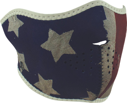 ZAN Neoprene Half Mask Patriot Model WNFM408H for Water Sports and Outdoor Activities