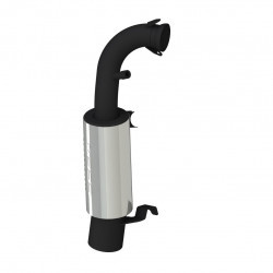 MBRP Silencer Race Stainless Polished 850 S/M - Part Number 4300311